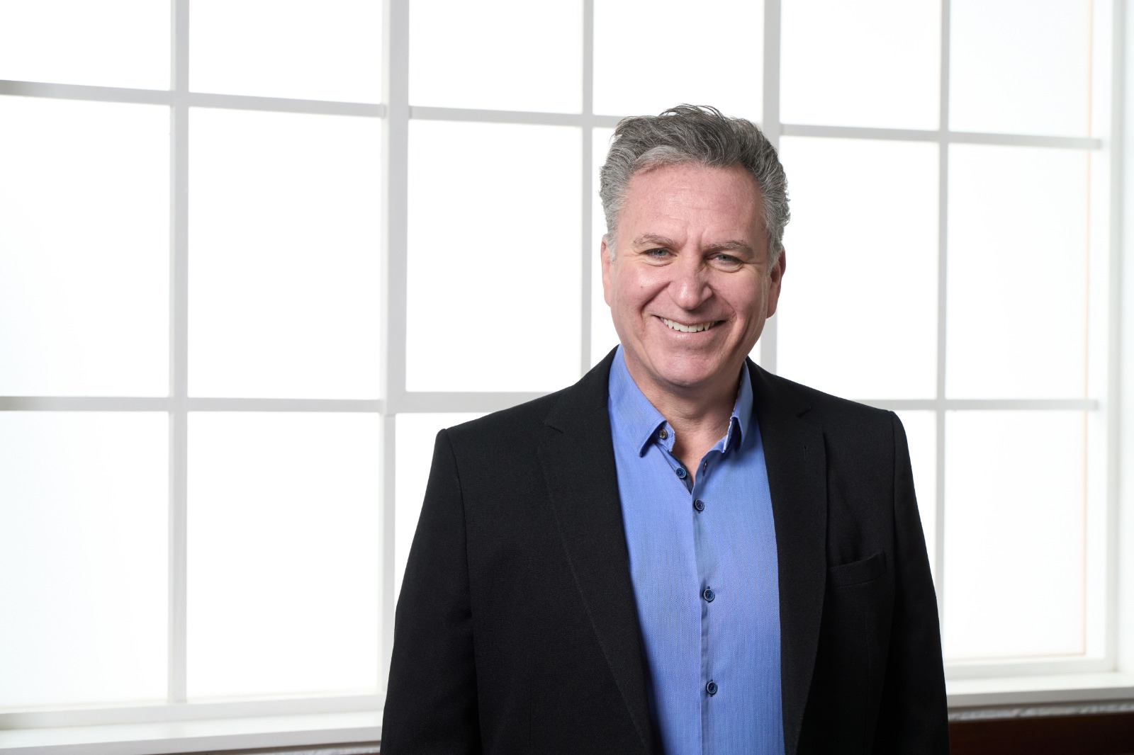 Jon Harris at his desk